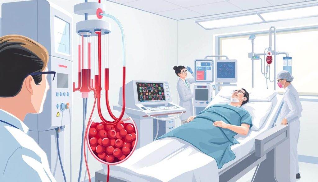 leukapheresis process for CAR T cell therapy